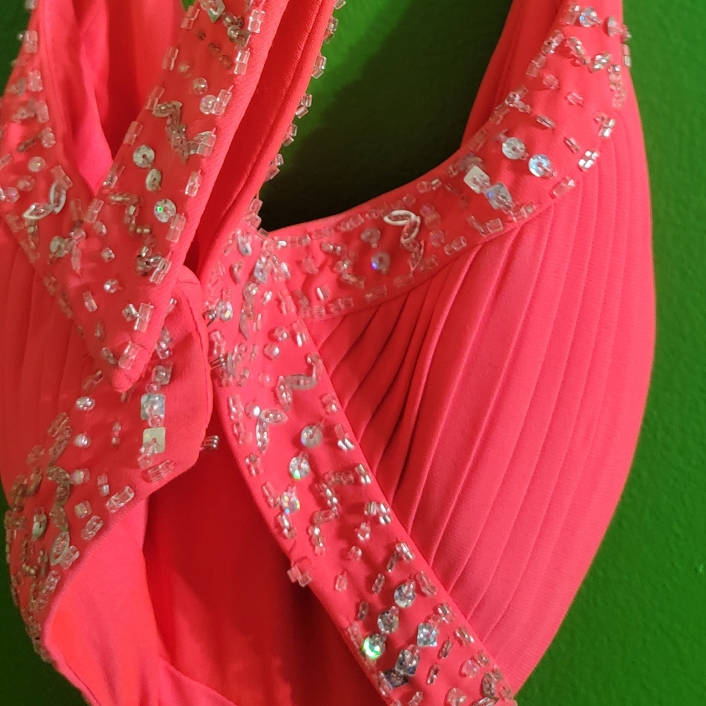Stunning hot pink prom bridesmaid dress from Cachet - Picture 3 of 10